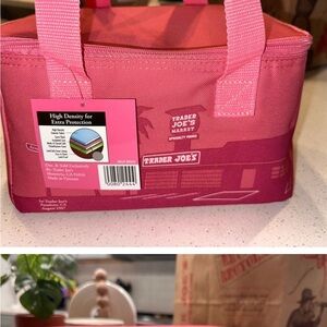Trader Joe's Pink Insulated Lunch Bag